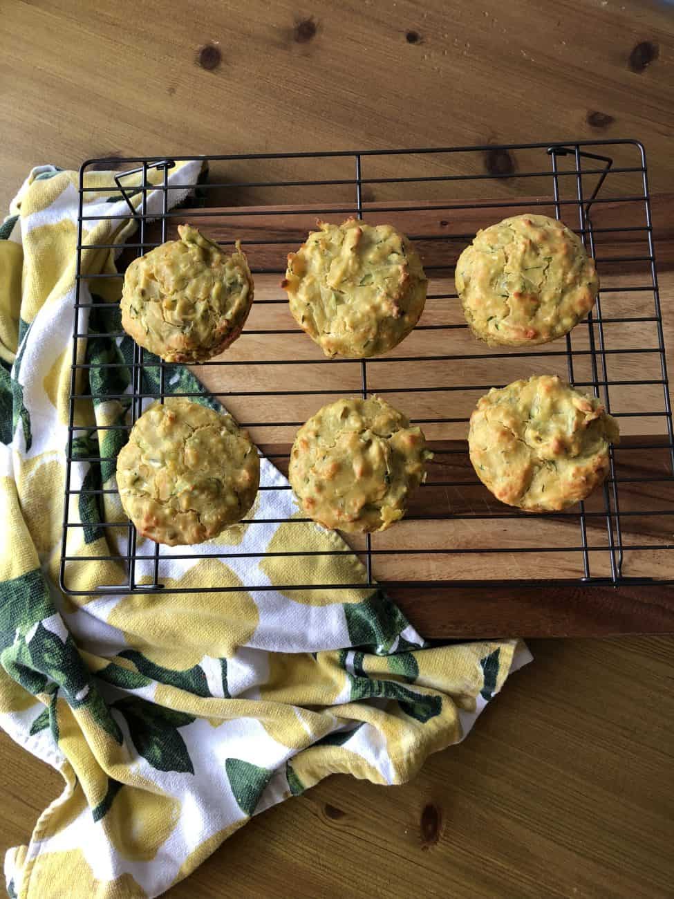 Cheesy Courgette and Avocado Muffins