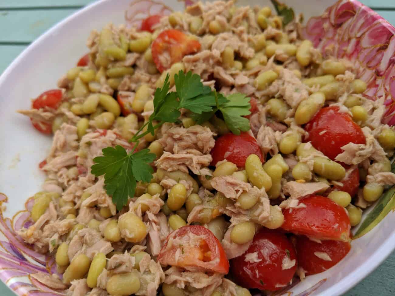 Tuna and Flageolet Bean Salad - Baby Led Kitchen